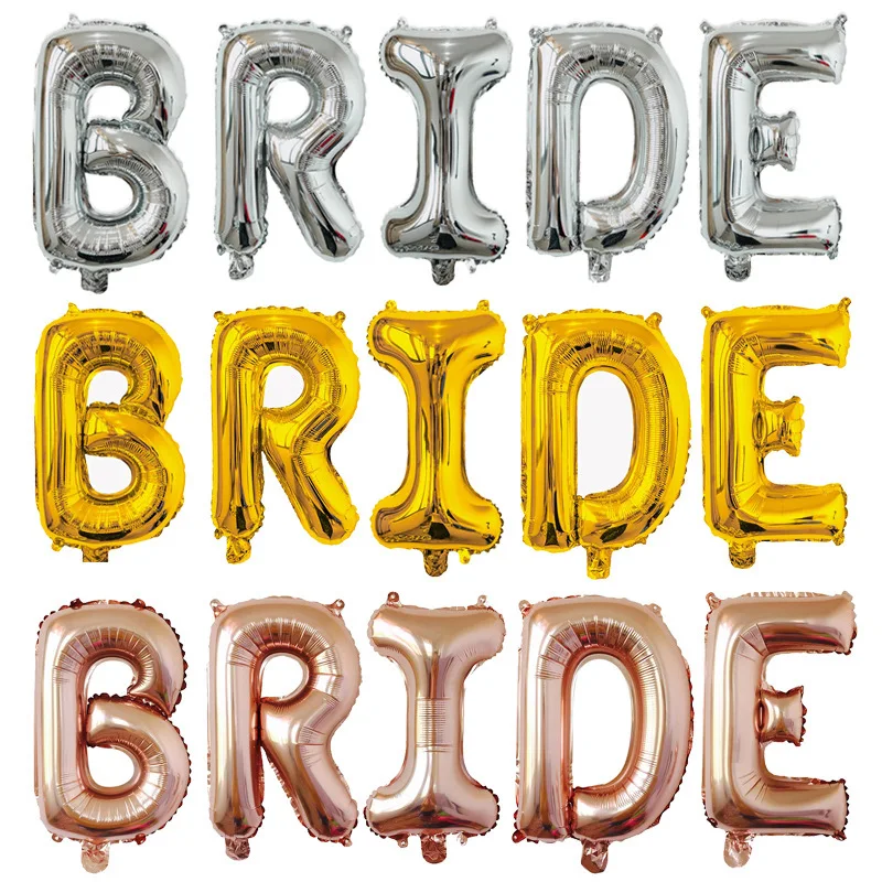 

4/5Pcs Rose Gold Silver Bride To Be Letter Foil Balloons Baby Shower Globos Bridal Shower Love Party Decor Wedding Decoration