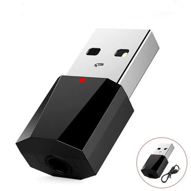 Черный реальный стерео Bluetooth совместимый 5 0 аудио приемник передатчик Мини 3 мм AUX