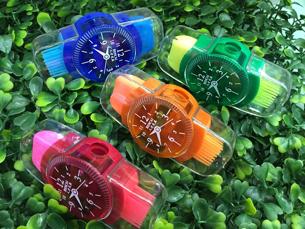 

Cute Funny Watches Students Children Supplies Plastic Pencil With Erasers Brush
