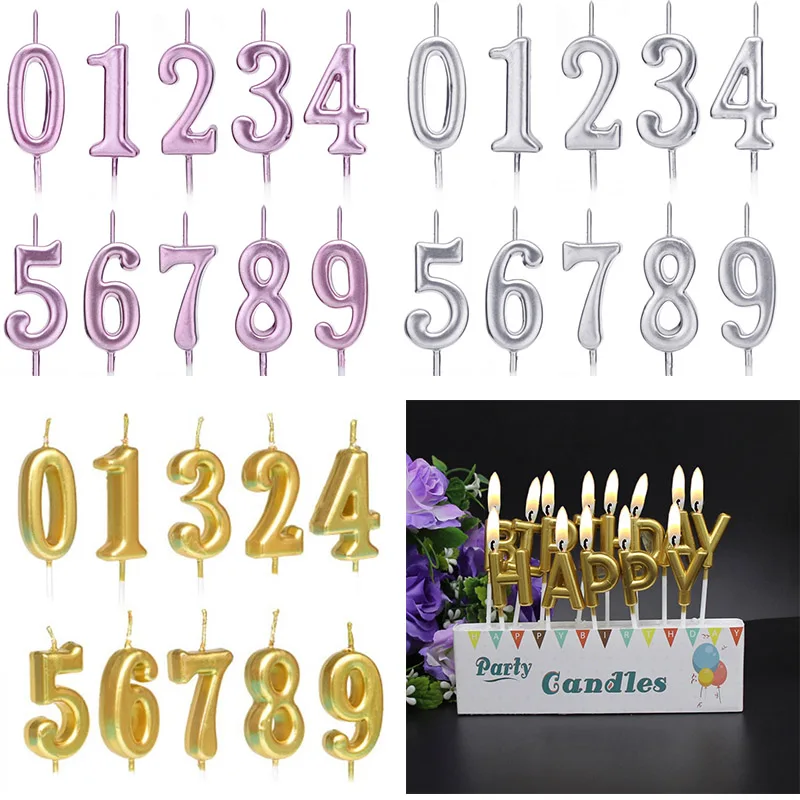 Номер торт свечи топперы на капкейки с днем рождения инструменты для украшения
