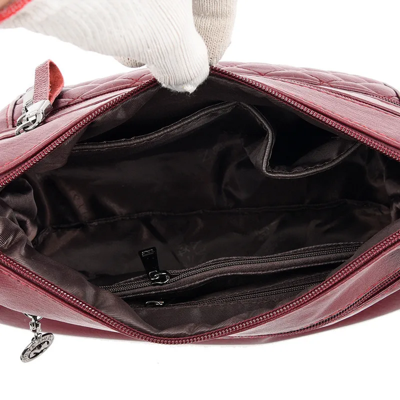 Сумка на плечо женская из мягкой потертой кожи | Багаж и сумки