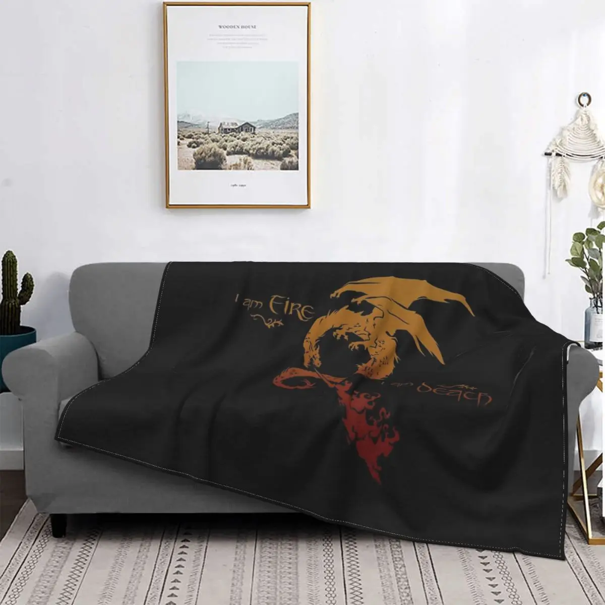 

Smaug-Манта-Драгон, colcha a cuadros para cama, toalla de playa, Manta double