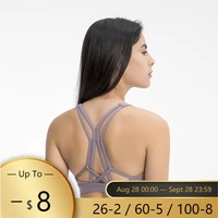 nepoagym fly new color women strappy sports bras cross back medium support buttery soft yoga bra push up for workout