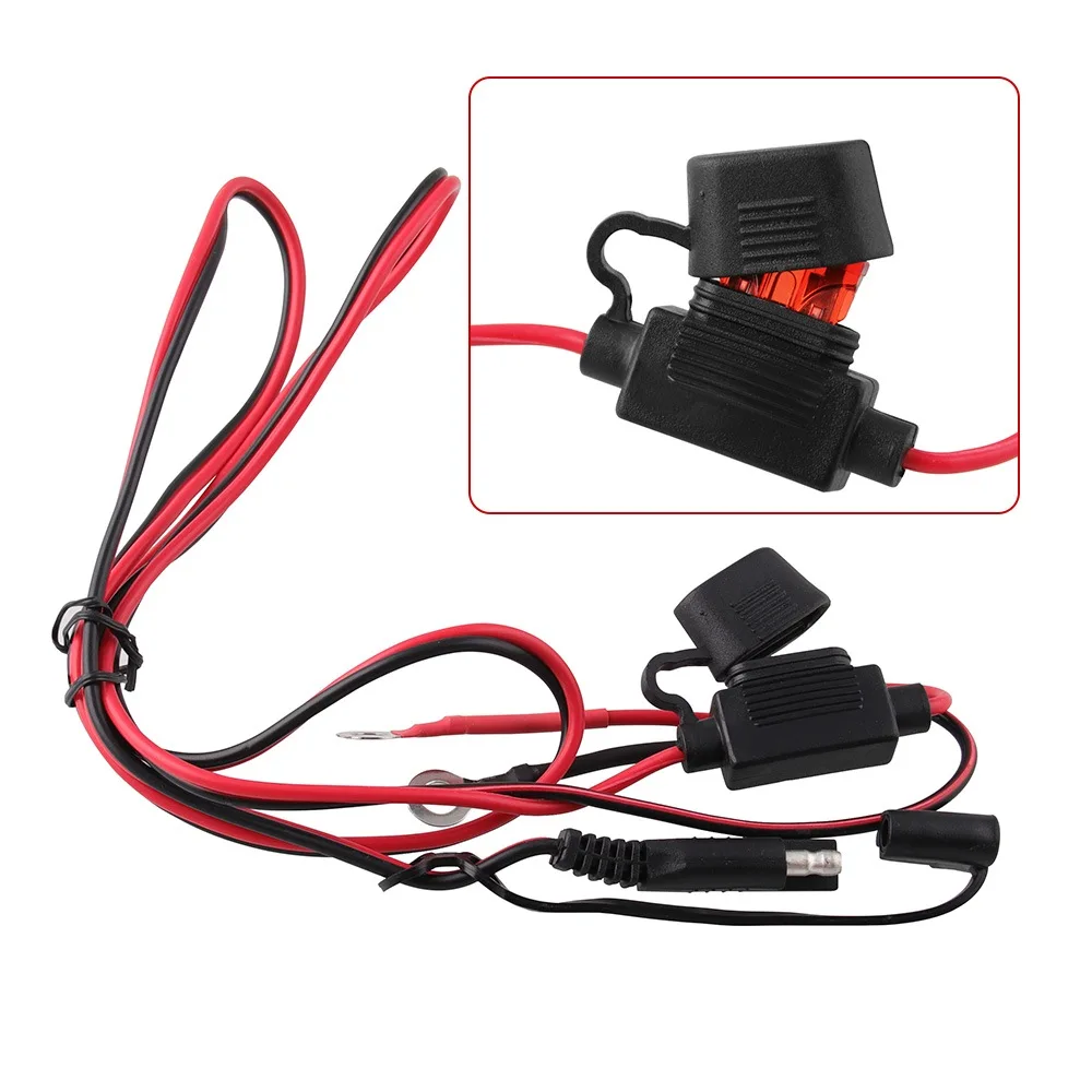 usb cable adapter waterproof usb charger quick 2 1a port with inline fuse for cellphone tablet gps motorcycle accessories free global shipping