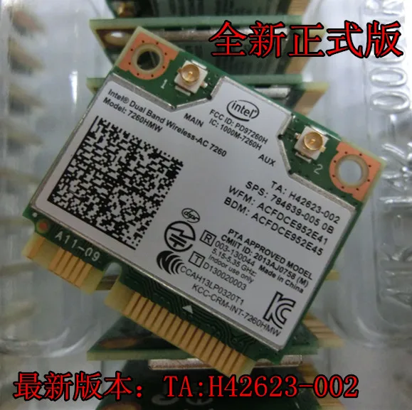 Оригинальный Intel 7260 Ac HMW Беспроводной LAN 867 м Bluetooth 4 0 Dual Band 5g WI FI Gigabit|Устройство для