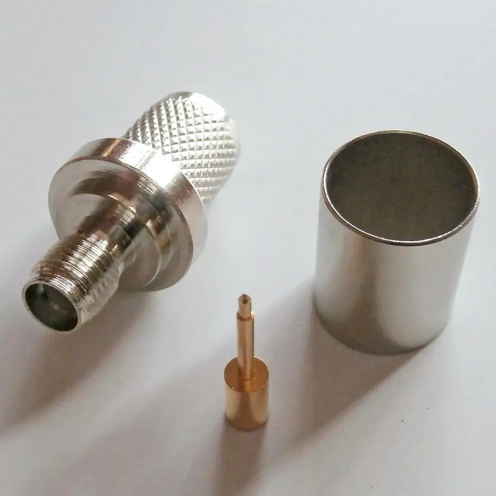 10X шт. Новый RF Coax разъем SMA Гнездовой обжимной для LMR400 RG8 RG213 RG214 RG165 7D FB кабель с
