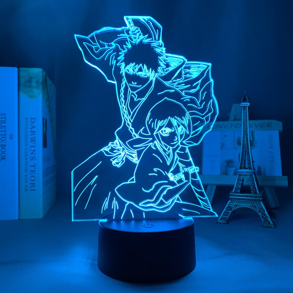 

Светильник с 3d рисунком аниме для украшения дома, ночсветильник, крутой подарок на день рождения, акриловый светодиодный ночник, отбеливате...