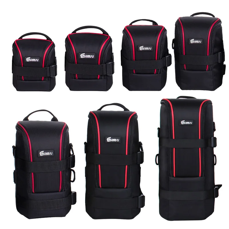 

Upgraded EIRMAI Nylon Functional Lens Bags DSLR Camera Lenses Pouch Bag High Quality Lens Case EIRMAI Waterproof SLR Lens Pouch