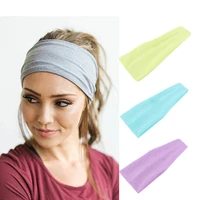 cotton popular sports yoga headband body building sweat absorbing headband elastic deadband womens headband