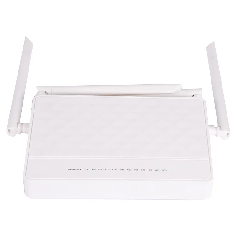 

Оптический сетевой блок 4G/5G ONU ONT EPON GPON 4GE + 2 голосовых + 2,4G/5,8G WIFI + 1USB + CATV SC APC UPC интерфейс, английская версия