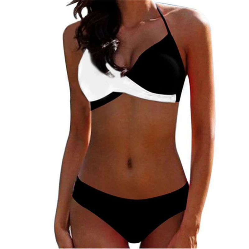 

Women's Swimming Suit Sexy Bikini Swimsuit 2021 Swimwear Women Bathing Suits Top Ruffled With High Waisted Bottom Bikini Set