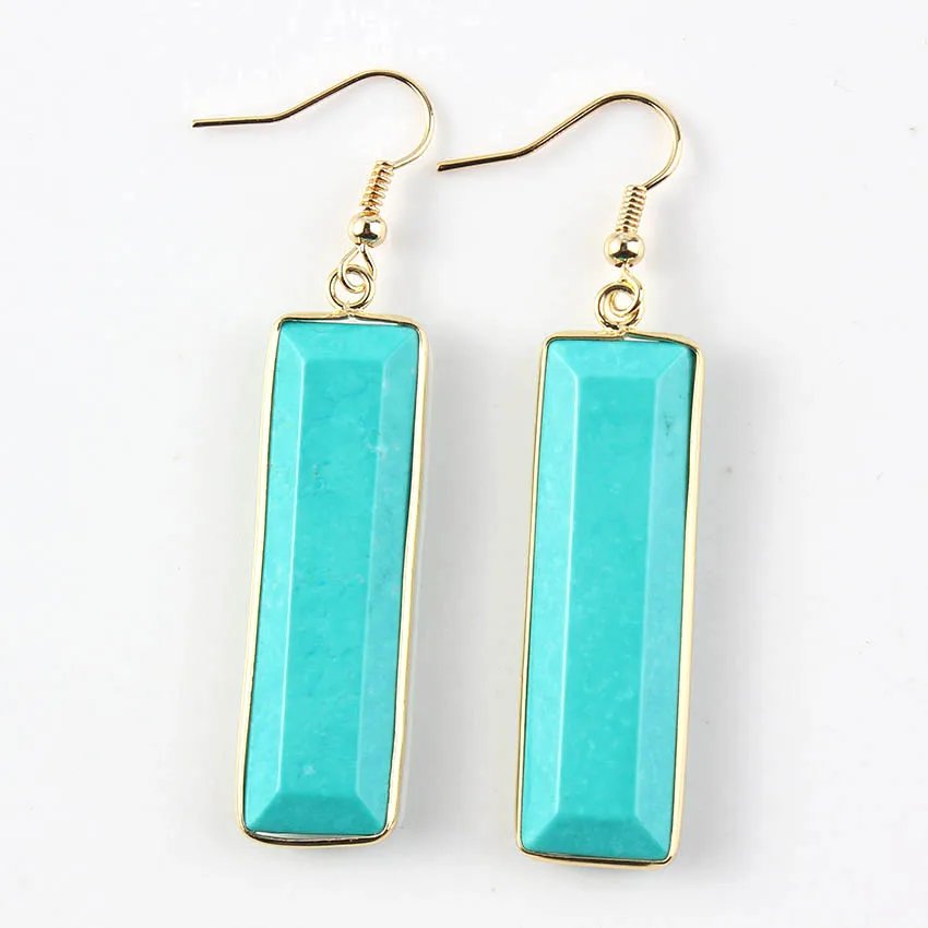 Лазурит светильник желтого золота цвет прямоугольной формы висячие серьги