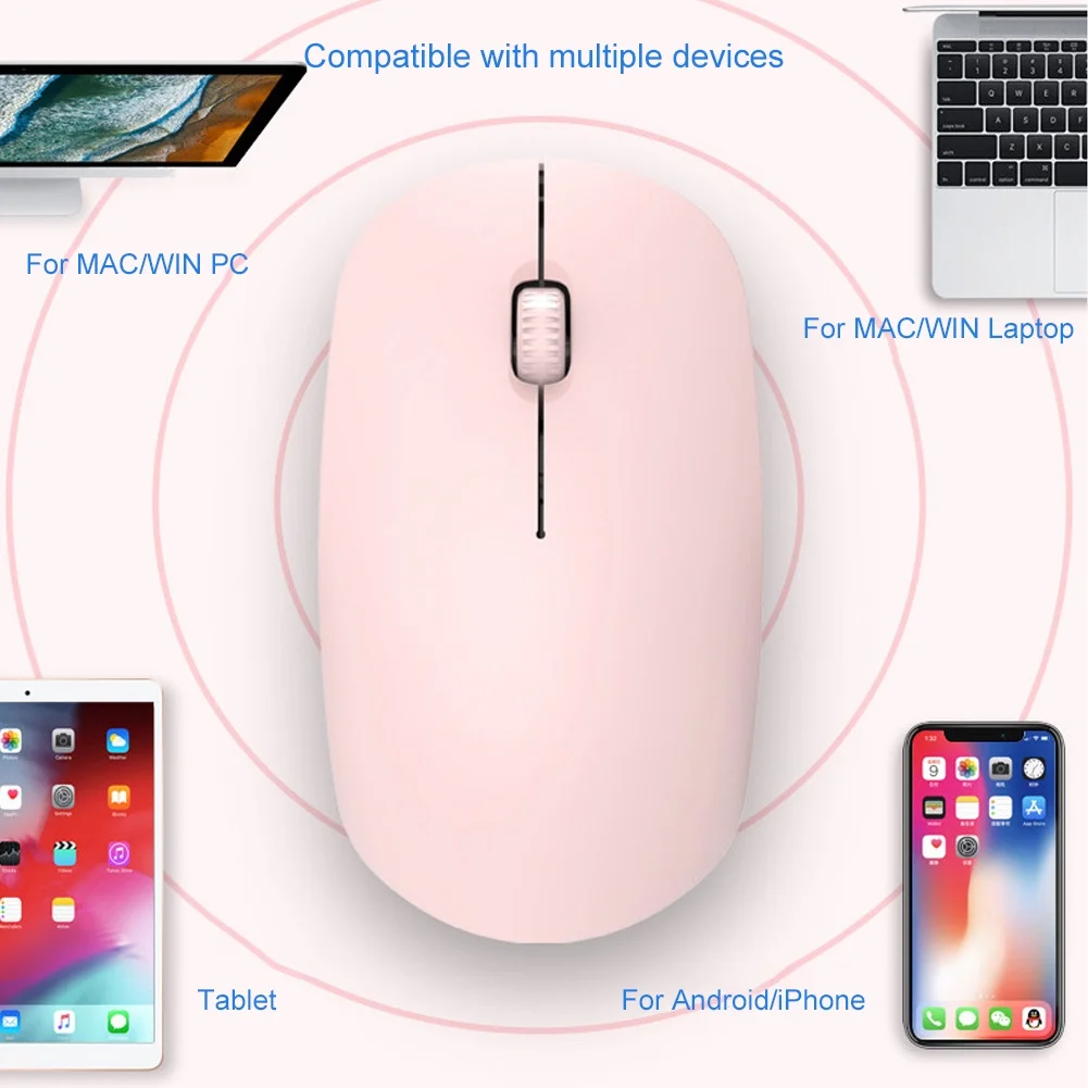 M108 2 4G перезаряжаемая беззвучная Беспроводная Bluetooth игровая мышь компьютерные