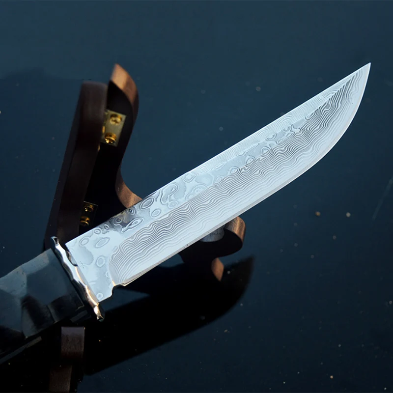 Бесплатная доставка кухонный нож из дамасской стали тактический для кемпинга