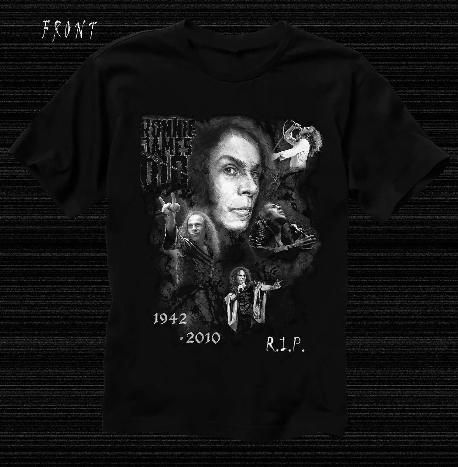 

DIO-Ronnie James Dio- American Heavy Metal Musician ,T-shirt 2 Side