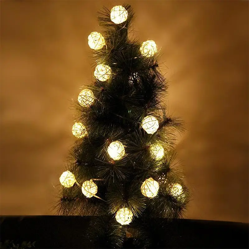 

HiMISS 10LED Rattan Balls Light String Light led fairy lights For Party Christmas Wedding Decoration LED Garland