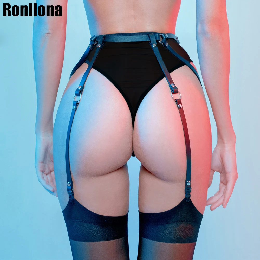 Ronllona, сексуальные подвязки, кожа, портупея, Пастельная готика, пояс, регулируемые ремни, БДСМ, для женщин, фетиш, панк, готика, Рейв, ночной клуб