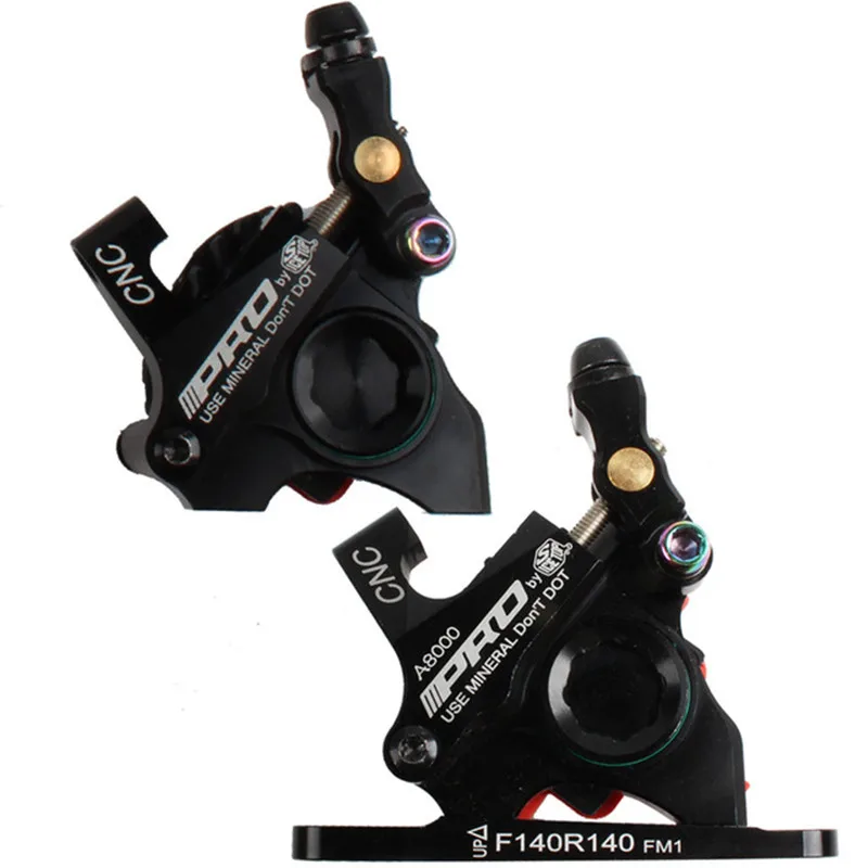 Pair No Disc Black IIIPRO двусторонние механические Кабельные дисковые тормоза плоские дорожные зажимы двусторонние тормоза с дисками 140 мм абсолютно - Цвет: Pair No Disc Black