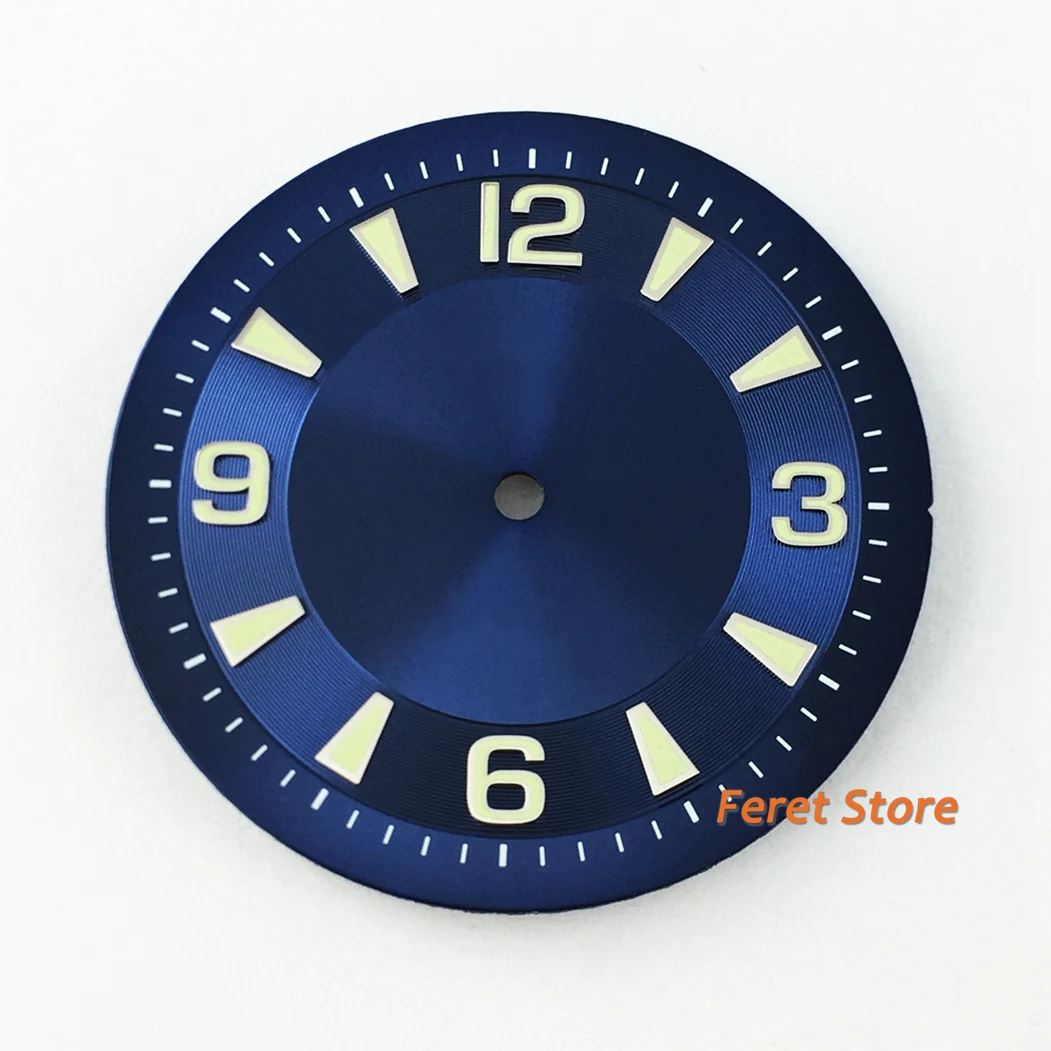 

Corgeut 33.5mm sterile blue dial luminous dial fit ETA 2836 2824 ,Mingzhu DG 2813 3804,Miyota 8205 8215 821A 82 series movement