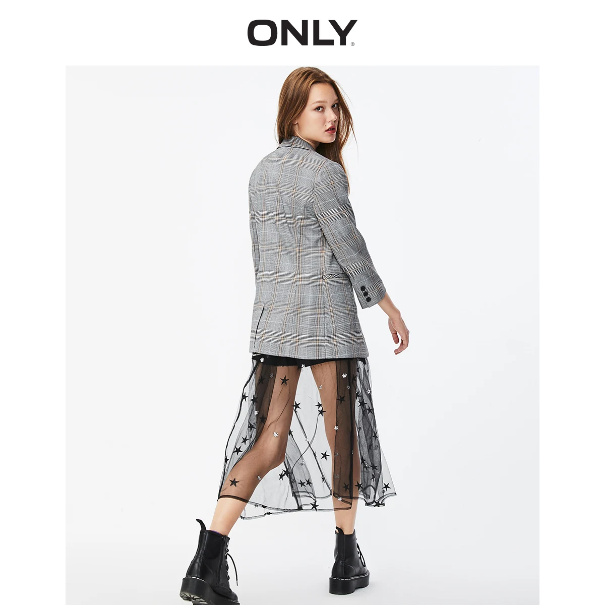 Только Летний Новый стильный приталенный Повседневный блейзер в клетку |