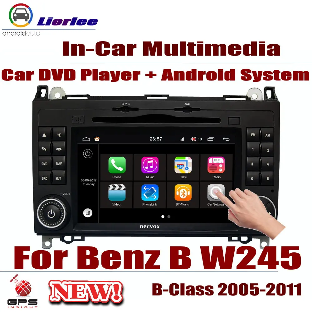 

Car Radio DVD GPS Player Navigation For Mercedes Benz B Class W245 2005-2011 Android Displayer System Stereo In Dash Head Unit