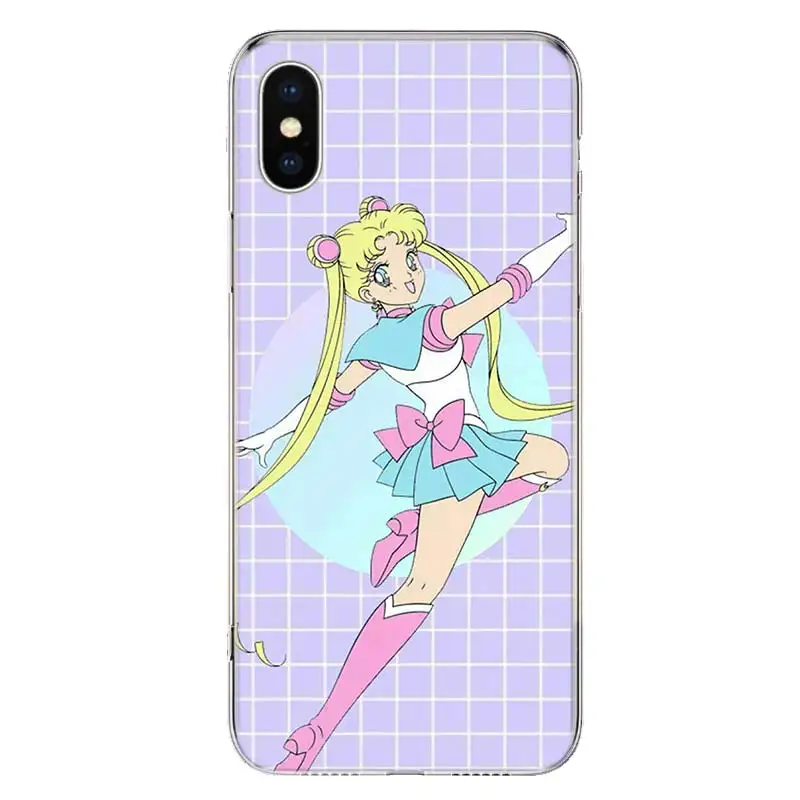

Kawaii Japanese Retro Anime Sailor Moon Phone Case For Apple Iphone 12 11 Mini Pro X XR XS Max 7 8 6 6S Plus 5 SE 7G 6G + Art Co