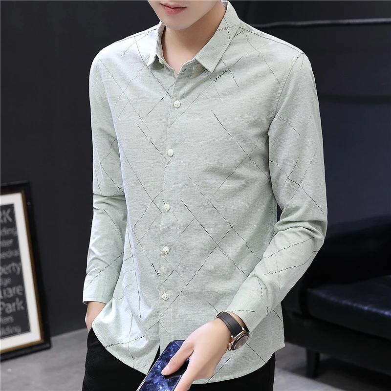 Стильная осенне-зимняя рубашка с длинным рукавом Корейская версия Модная