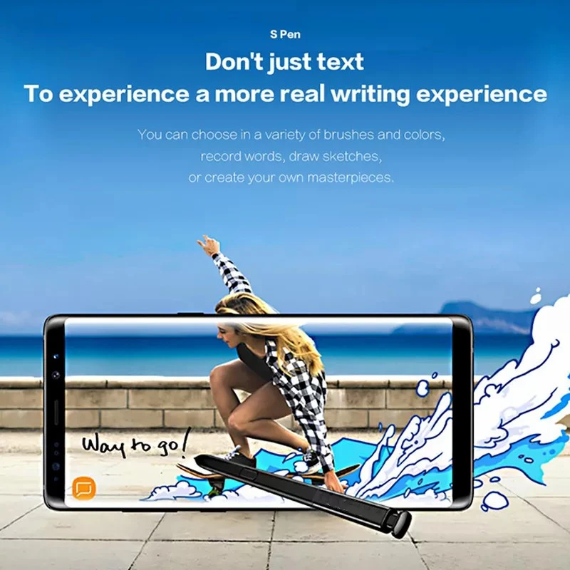 

New For Samsung Galaxy Note8 pen Active S Pen Stylus Touch Screen Pen Note 8 Waterproof Call Phone S Pen Black Blue Purple Gold