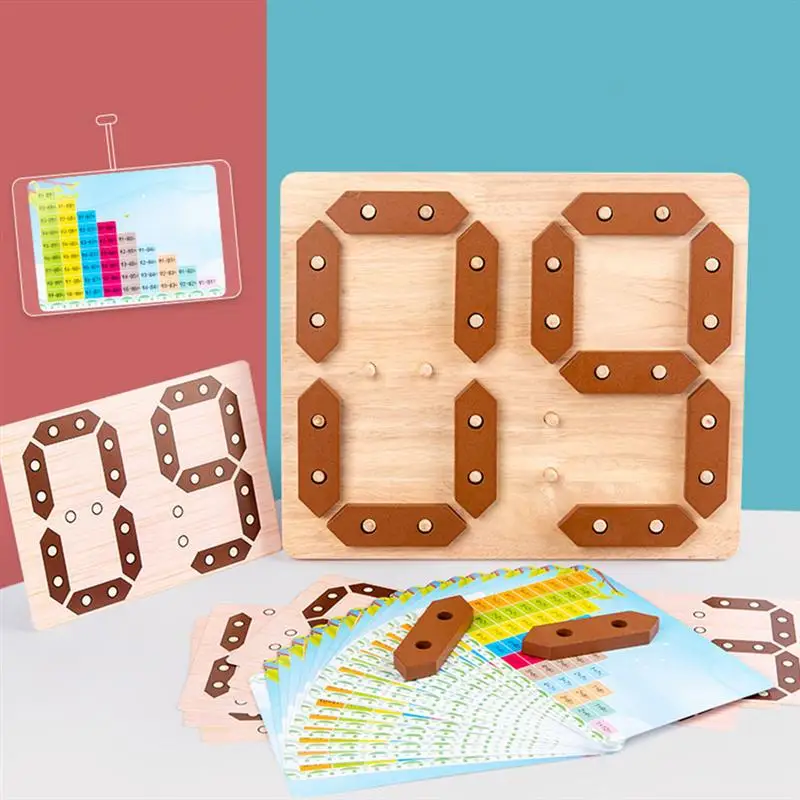 

1 Set Kids Number Puzzle Toy Arithmetic Learning Board Educational Plaything