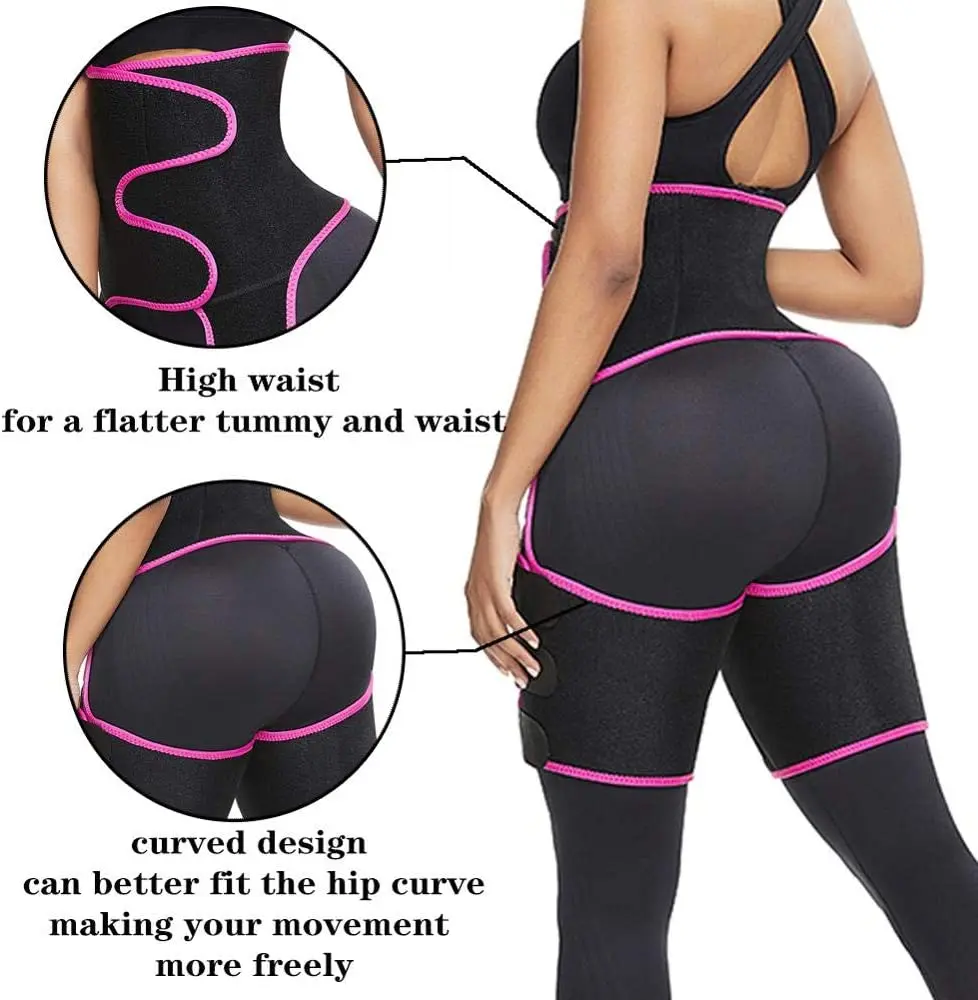 Women Neoprene Sweat Waist Tranier Body Shaper Butt Lifter Thigh Trimmer Sauna Shaperwear Tummy Control Belt Workout Fitness | Женская