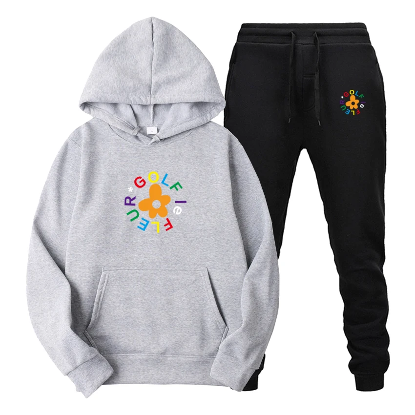 

Taylor GOLF Printing Fashion Hooded Sweatshirt Sportswear Men's Track Suit Hoodies Autumn Brand Clothes Set