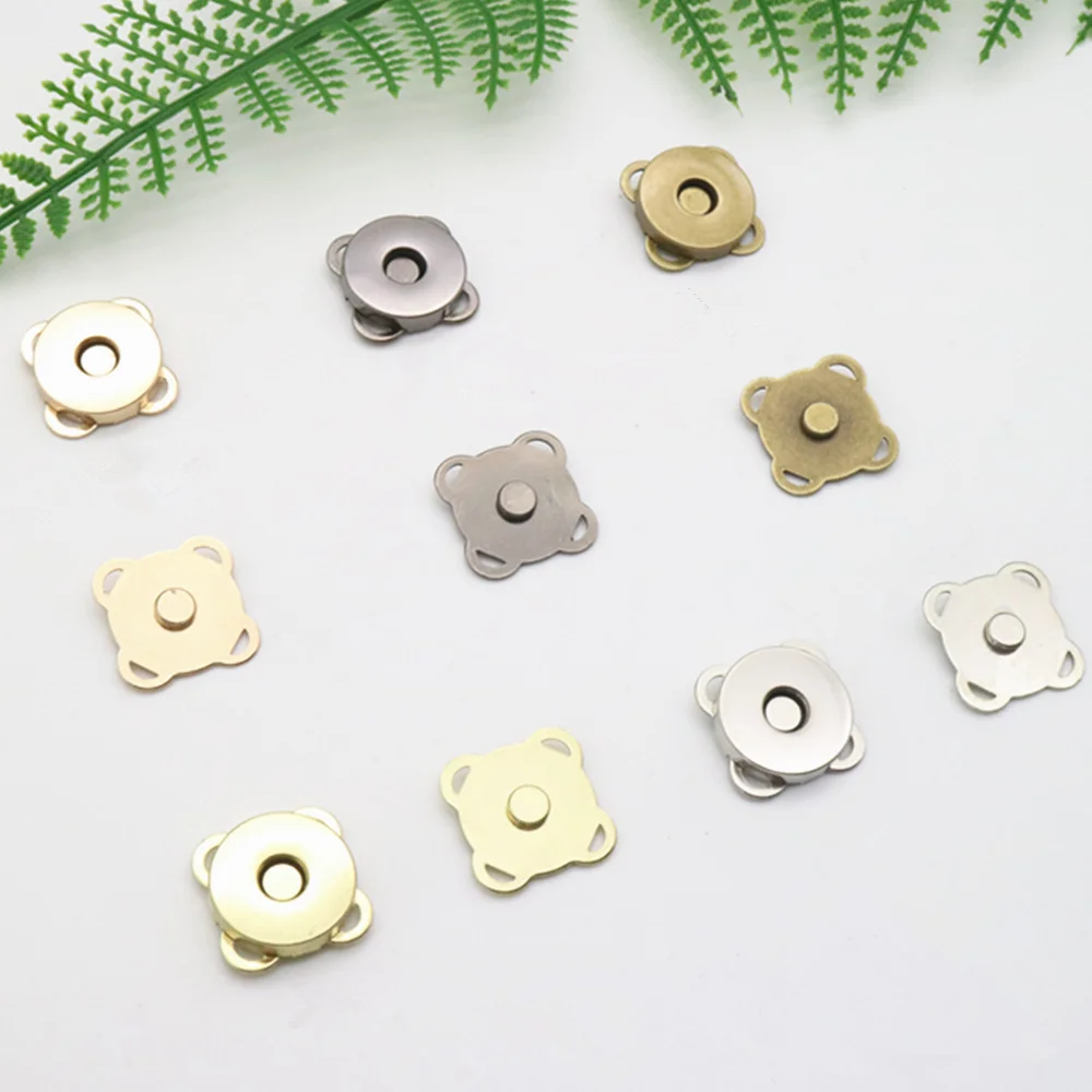 

10 pairs/lot 10/14/18mm Magnet buckle Metal Snap Fasteners Buttons DIY Sewing Garment Accessories Materials G1209