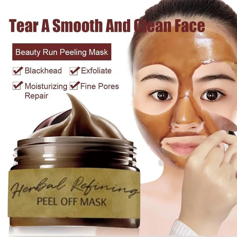 

2021 Peel-off Mask 80/120ml Remove Blackhead Cleaning Pores Shrink Skin Care Peel Off Tearing Mask