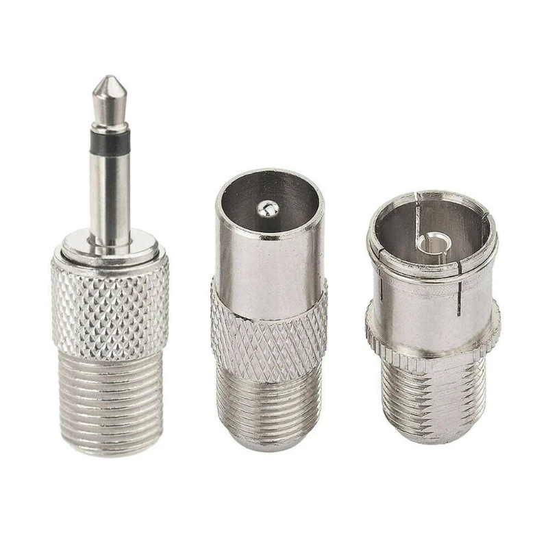 

Телескопическая антенна 28EA типа F, поглощающая на 180 градусов с 3 адаптерами, телескопическая антенна без ржавчины, с защитой от шума и помех