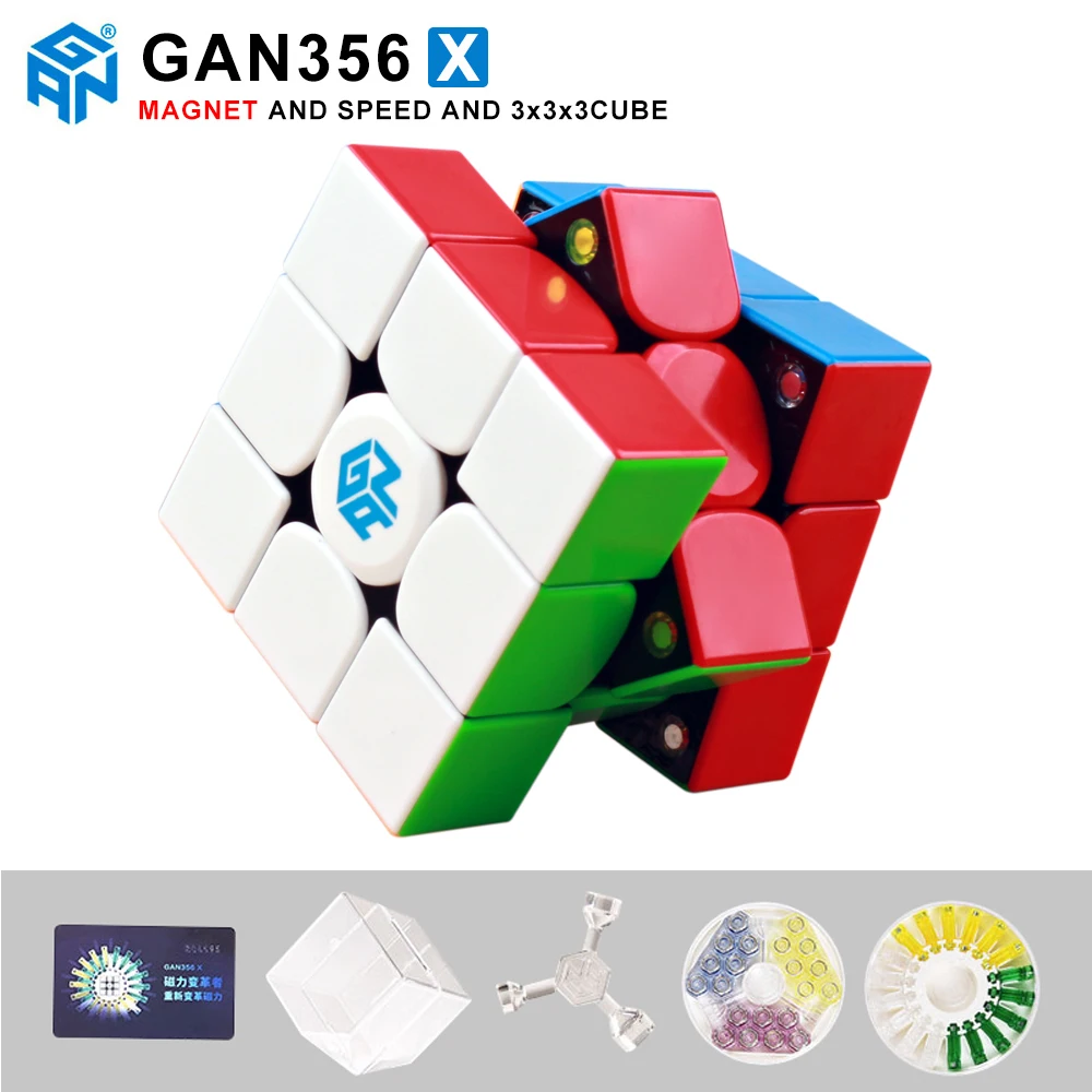 GAN356 X Магнитный магический скоростной кубик Профессиональный 356X магниты головоломка cubo magico gan 356 X Развивающие игрушки для детей