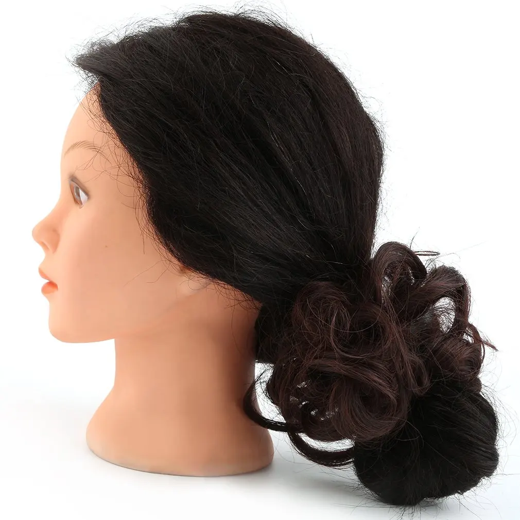 

Women's Tiara Satin Curly Messy Bun Hair Twirl Piece Band Rope Scrunchie Wigs Extensions Hairdressing 7 Color Big sale