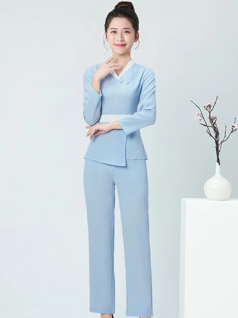 2021 рабочая одежда в Корейском стиле высококачественный костюм из 2 предметов с