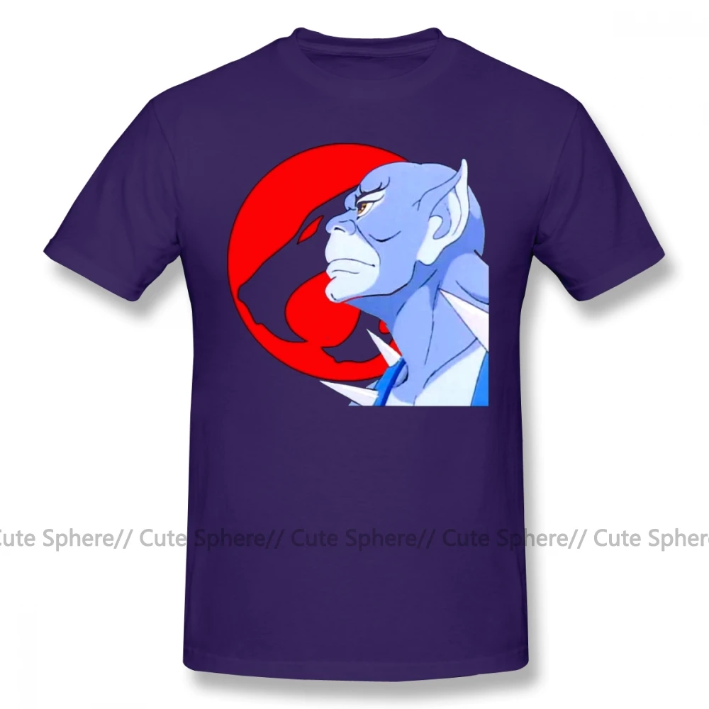 Thundercats футболка Panthro футболка пляжная большая футболка 100 хлопок забавная Мужская футболка с коротким рукавом и принтом - Цвет: Purple