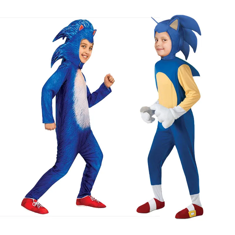 

Trendy Childs Awesome Speedy Blue Heroic Hedgehog Video Game Character Soni Faster Trick Or Treater Kids Halloween Costume