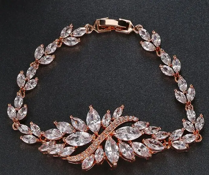 

L1122 Simple Square Bracelet Female Exquisite Platinum Plated Bracelets For Wedding Gift Accessories