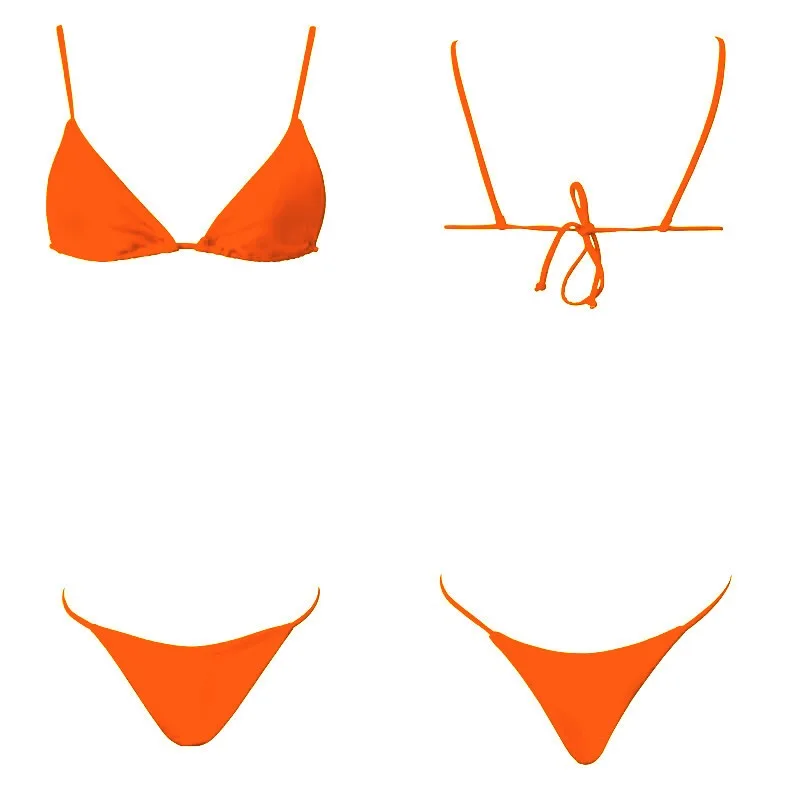 Микро Бикини Набор Купальники сексуальный купальный костюм для женщин Мини Топ