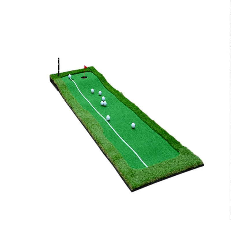

Indoor Outdoor Golf Swing Training Aid Carpet Mini Putting Ball Pad Two-way Practice Mat Washable Anti-Slip Green Practice Golf
