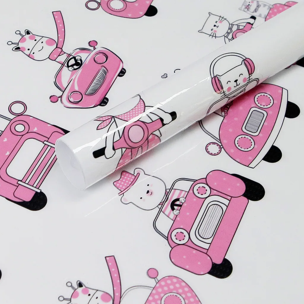 Розовый Переключатель с животным стены Стикеры переключатель для маленьких