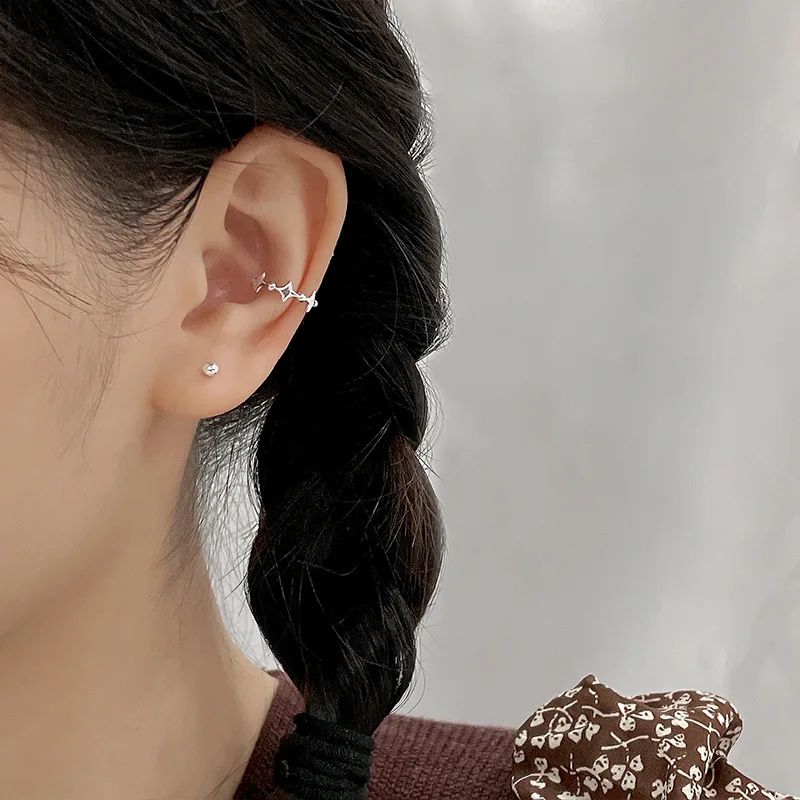 

No Ear Hole Ear Bone Clip Personality Metal Earrings For Women Accessories Simply Design Fashion Statement Earrings