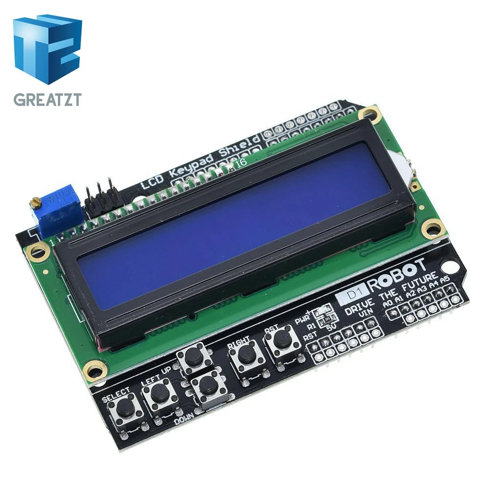 GREATZT 1 шт. ЖК экран с клавиатурой дисплей 1602 модуль дисплея для Arduino ATMEGA328 ATMEGA2560