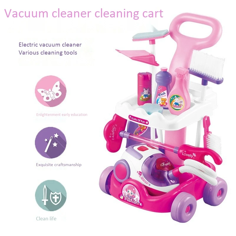 

Gardening Trolley Simulation Repair Kids Cleaning Set Watering Shovel Prepared Trolley Toys Watering Shovel Trolley Toys