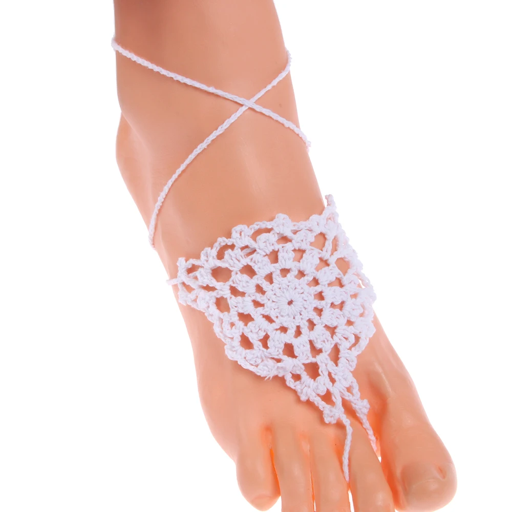 1 шт. пляжные свадебные босоножки цвета слоновой кости без ног ювелирные изделия