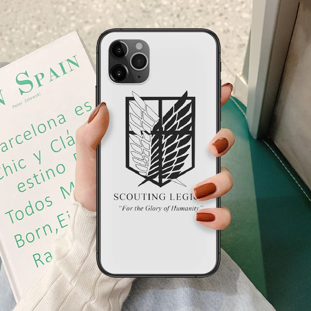 

anime Attack On Titan Levi Phone case For iphone 4 4s 5 5S SE 5C 6 6S 7 8 plus X XS XR 11 PRO MAX 2020 black shell trend