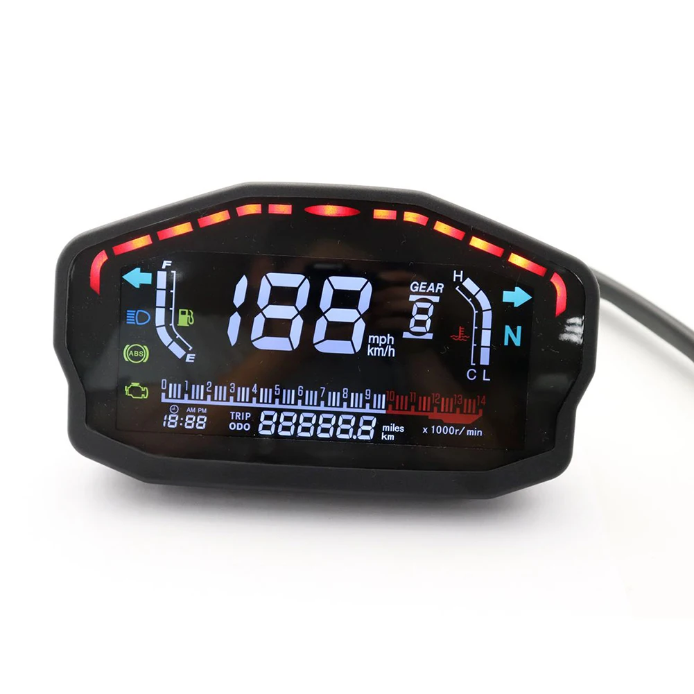

Common Motorcycle LED LCD Speedometer Digital Odometer Backlight Autobike Modification Accessories