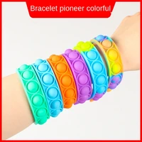 educational stress relief toy bracelet fun color silica gel bracelet cheap stuff for teens under a dollar stress reliever toys